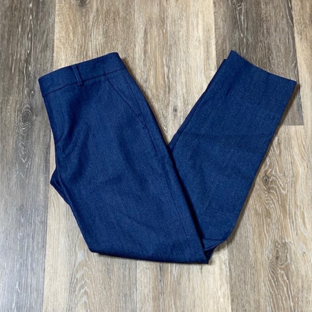 CLUB MONACO Blue Wool Blend Career Dress Pants 00